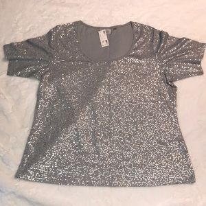 Silver sequin tee!